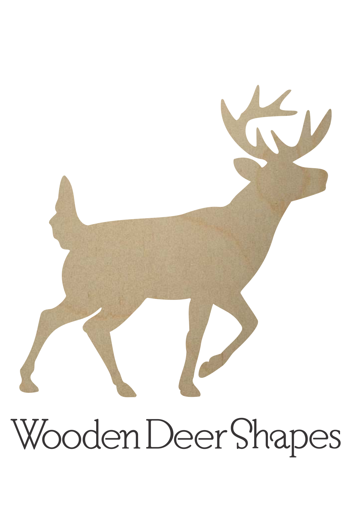 crafty b Wooden  Wooden Cutouts Antler Wooden   Deer Deer Shapes