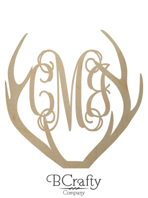 Wooden Antler Monogram cMj