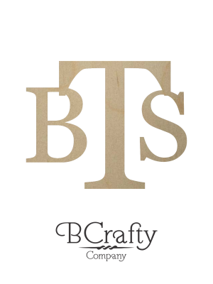 Wooden Initial Monogram