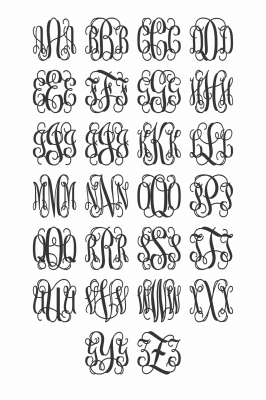 Wooden Monogram - Alphabet