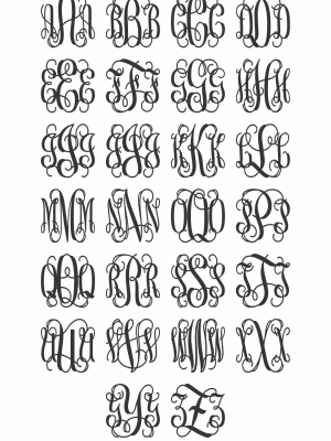 Wooden Monogram - Alphabet