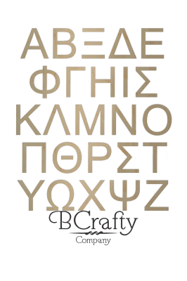 Unfinished Wooden Greek Letters