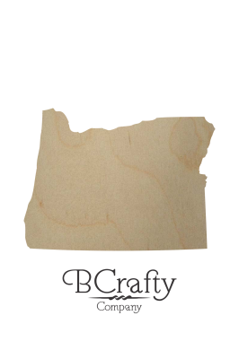 Wooden Oregon State Shape Cutout