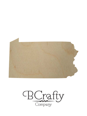 Wooden Pennsylvania Sign Cutout