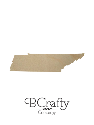 Wooden Tennessee State Shape Cutout