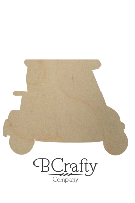 Wooden Golf Cart Cutout