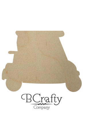 Wooden Golf Cart Cutout