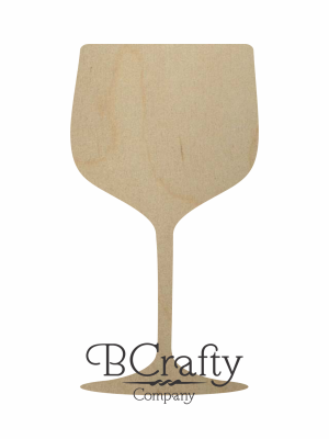 Wooden Wine Glass Shape