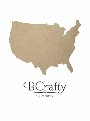 Wooden USA Cutout