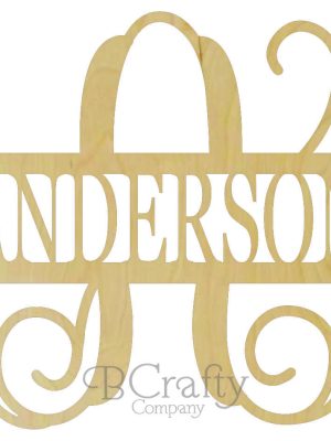 Wooden Family Monogram