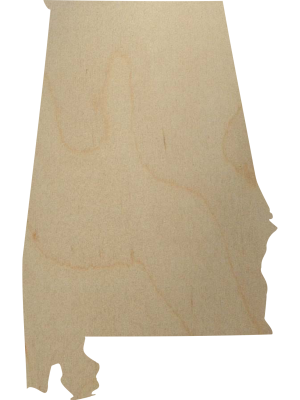 Wooden Alabama Cutout