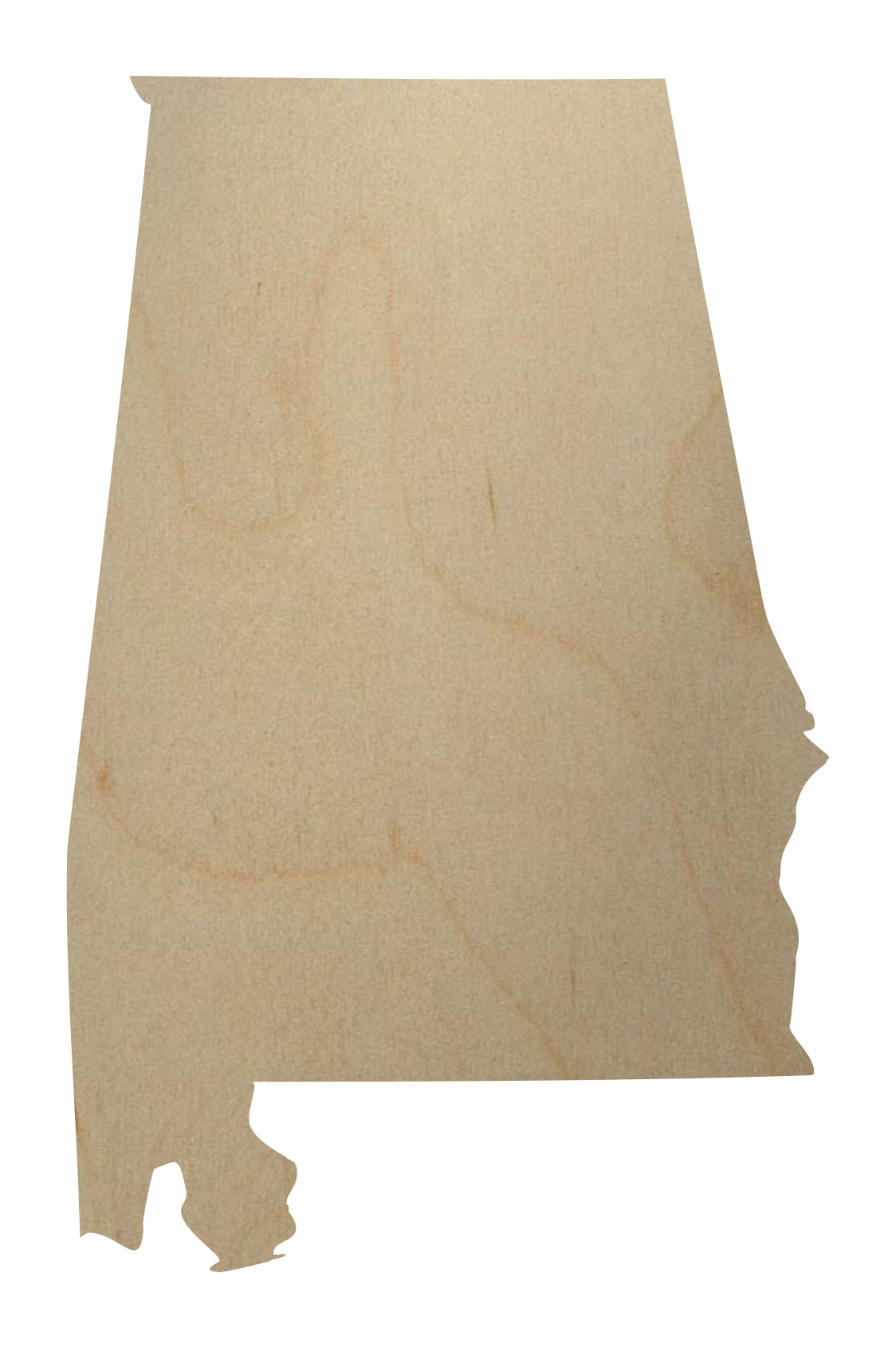 Wooden Alabama Cutout